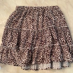 Cheetah print skirt from SHEIN